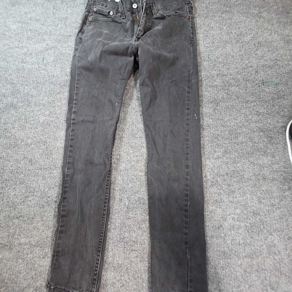 Levis 510 Jeans Mens 30x30 Gray Charcoal Wash Skinny Slim Denim Pants Casual